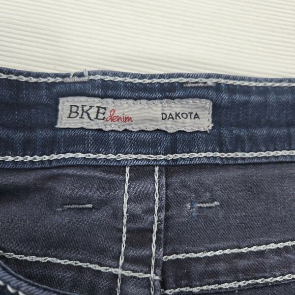 BKE Denim Mid Rise Dakota Bootcut Stretch Jeans in Jeffries Women's Size 33L - Picture 2 of 11